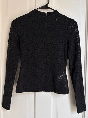 Sezane black Taori top